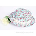 Lady's custom floral cool bucket hats/caps cheap fabric bucket hat pattern